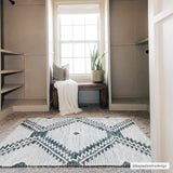 Hauteloom Brownhills BRWNH Black Woven/Flatwoven Cotton Rug