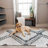 Hauteloom Brownhills BRWNH Black Woven/Flatwoven Cotton Rug