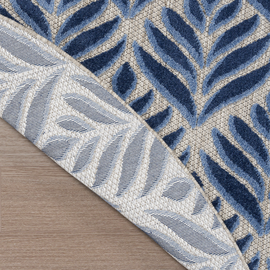 nourison aloha alh35 blue rug