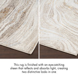 nourison glitz glz22 grey gold rug