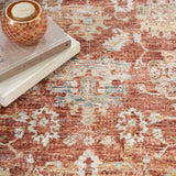nourison sahar shr02 rust rug