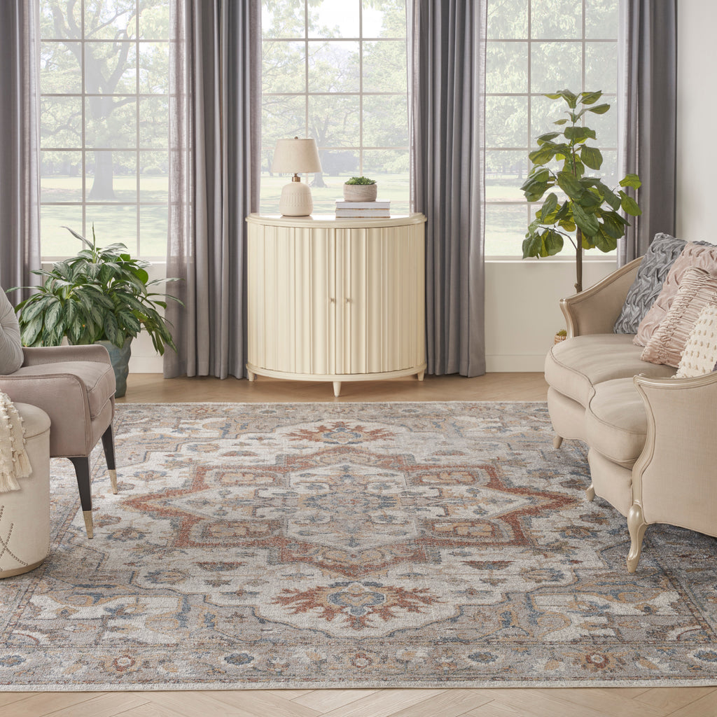 nourison astra machine washable asw12 grey multicolor rug