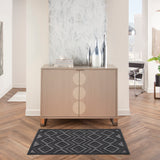 nourison versatile nrv01 charcoal black rug