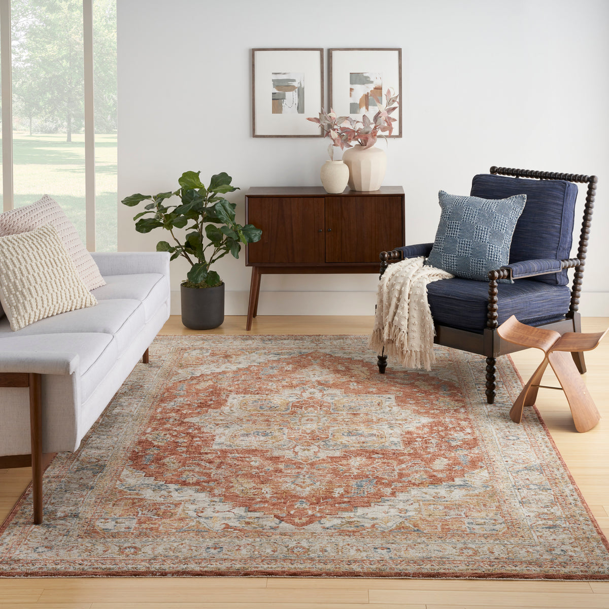 nourison sahar shr06 ivory multicolor rug