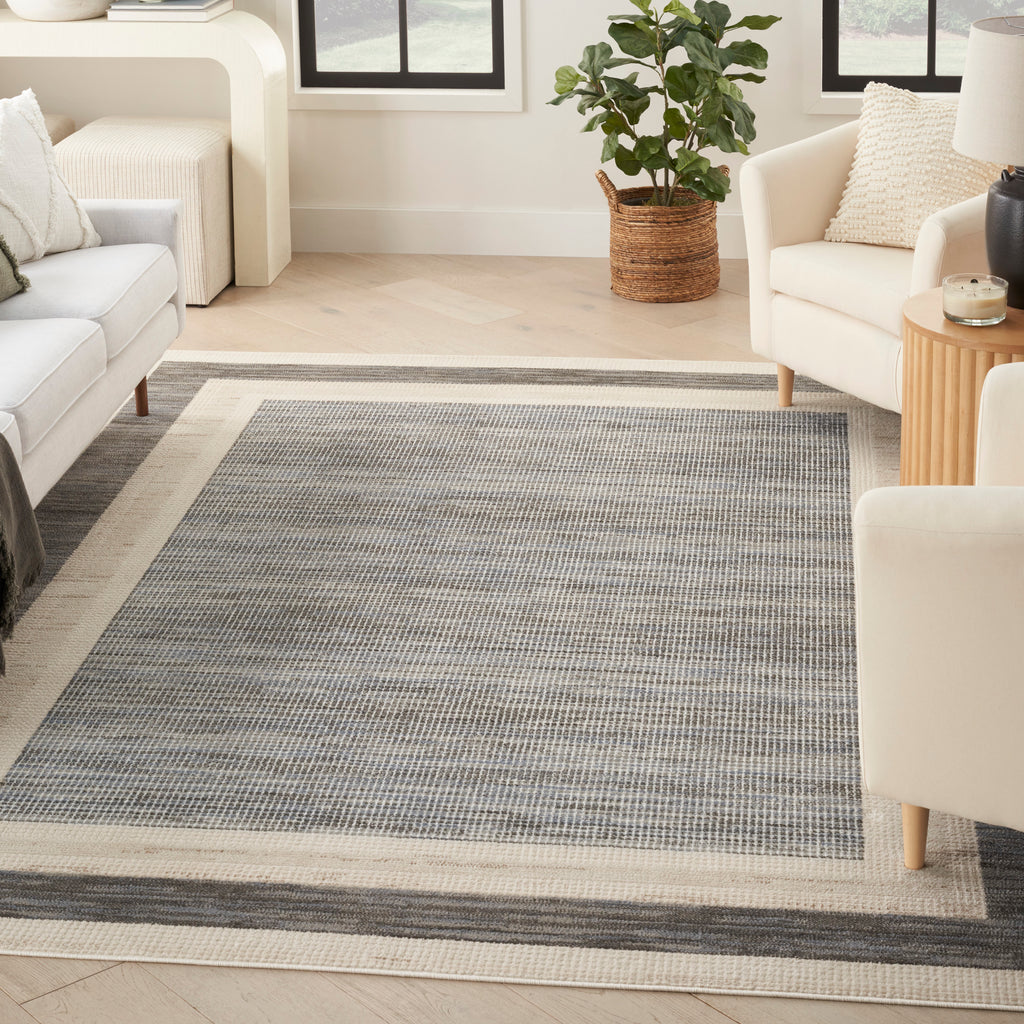 nourison serenity home srh07 grey ivory rug