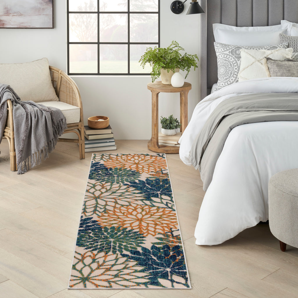 nourison aloha alh05 blue green rug