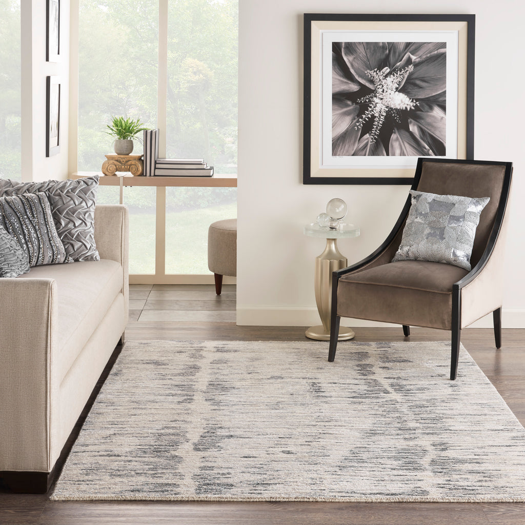 nourison ocean ocp03 cream charcoal rug