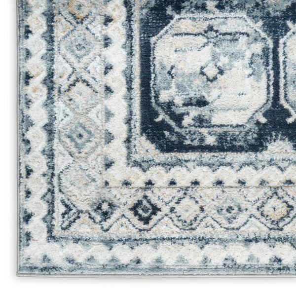 nourison dekor dek01 grey navy rug