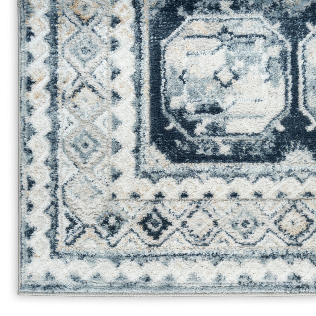 nourison dekor dek01 grey navy rug
