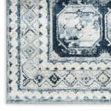 nourison dekor dek01 grey navy rug