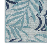 nourison garden oasis goa01 blue rug
