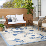 nourison aloha alh33 blue grey rug