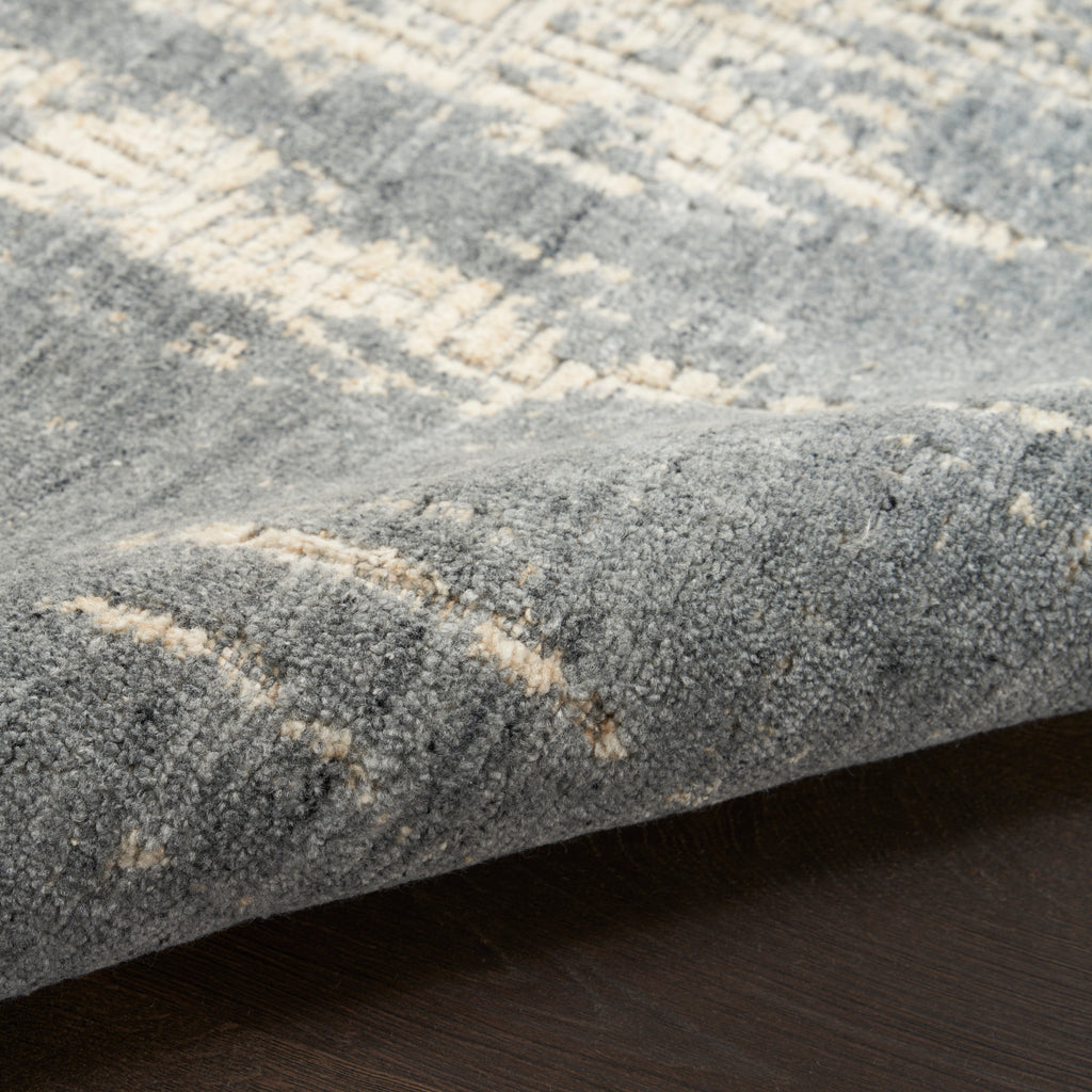 nourison harmony hay03 slate beige rug