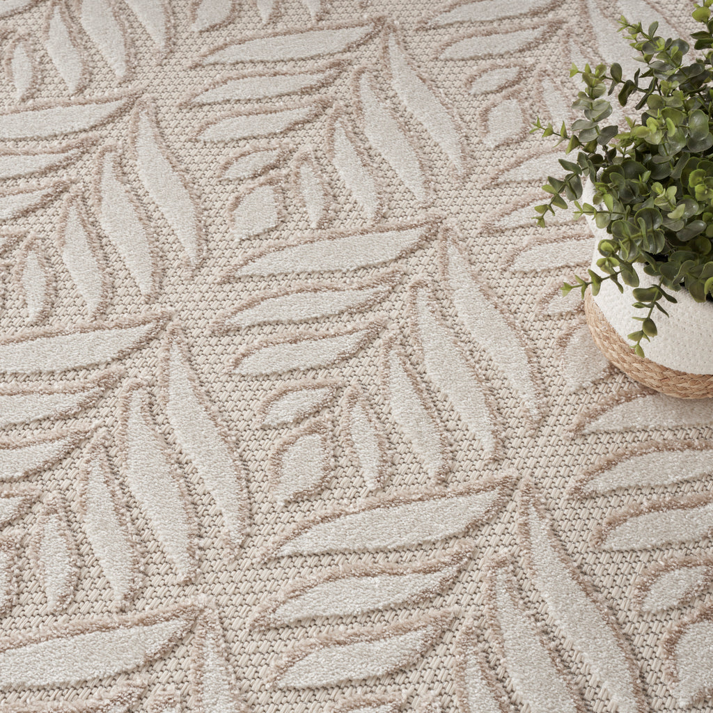 nourison aloha alh35 ivory grey rug