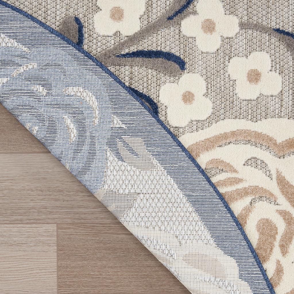 nourison aloha alh32 blue grey rug