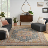 nourison sahar shr06 ivory blue rug