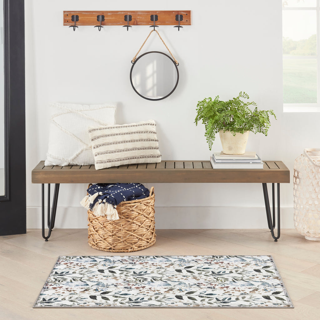 nourison nourison washables nwb05 ivory multicolor rug