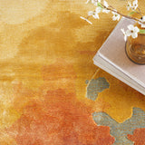 nourison prismatic prs29 gold multicolor rug