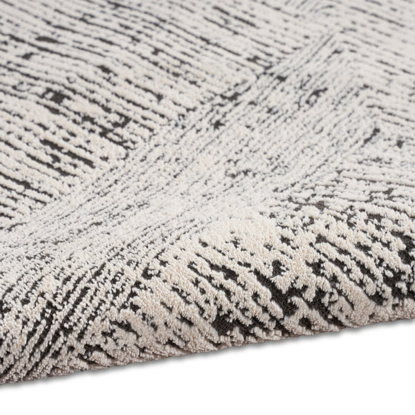 nourison ck024 irradiant irr01 cream black rug
