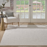 nourison cozy shimmer csh01 ivory silver rug