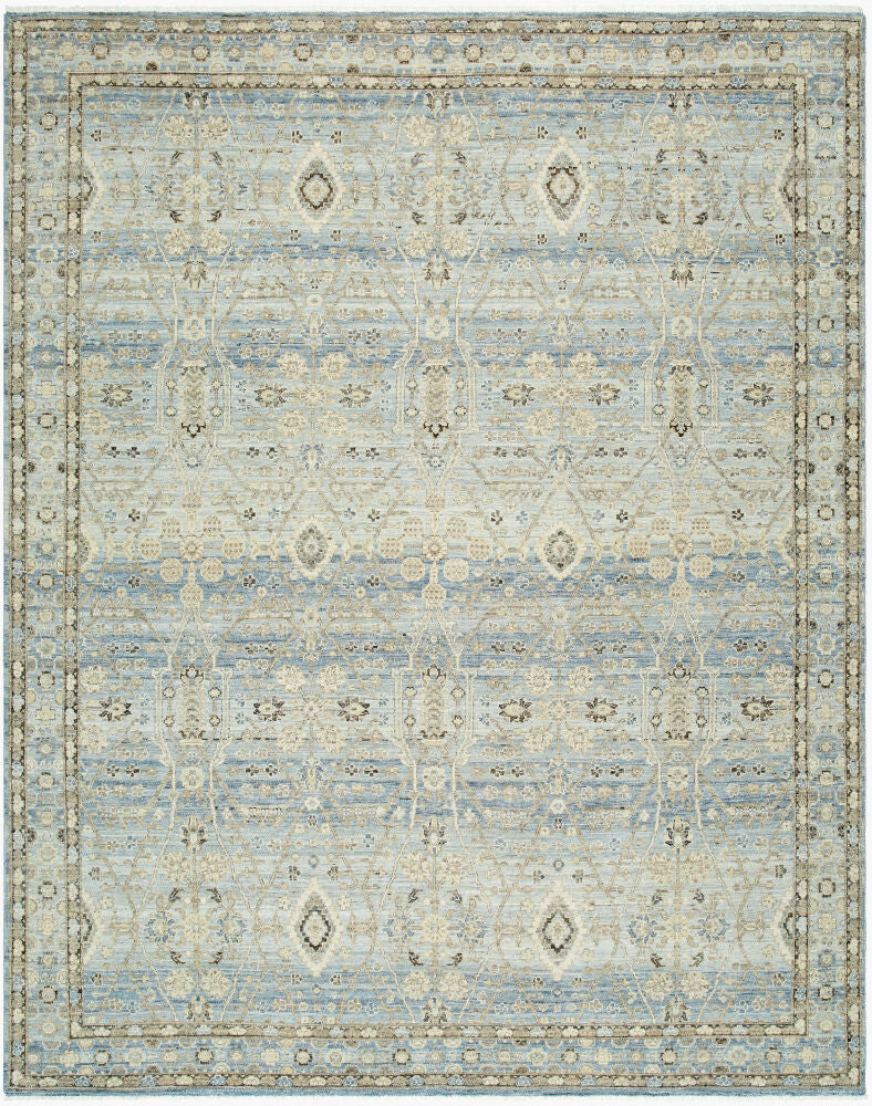 surya khorasan kho 2304 sky blue rug