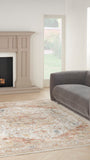 nourison sahar shr06 ivory rust rug