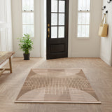 nourison astra machine washable asw03 latte rug