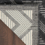 nourison versatile nrv01 charcoal black rug