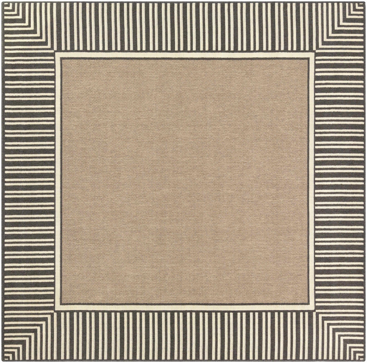 Hauteloom Kidron KID Black Machine Made Olefin Rug