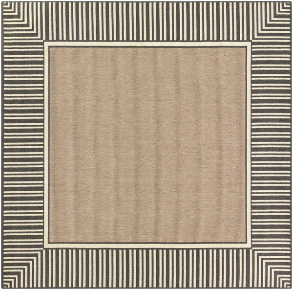 Hauteloom Kidron KID Black Machine Made Olefin Rug