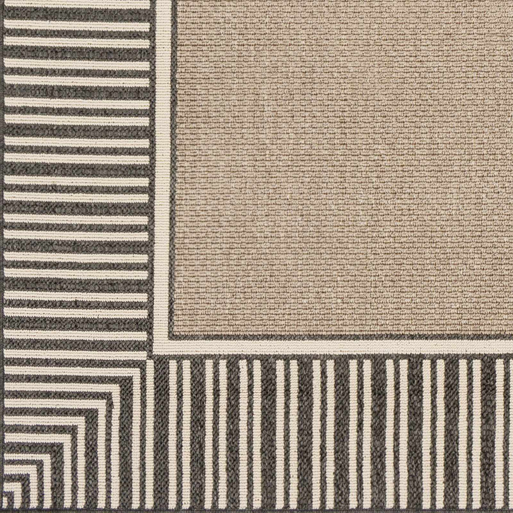 Hauteloom Kidron KID Black Machine Made Olefin Rug