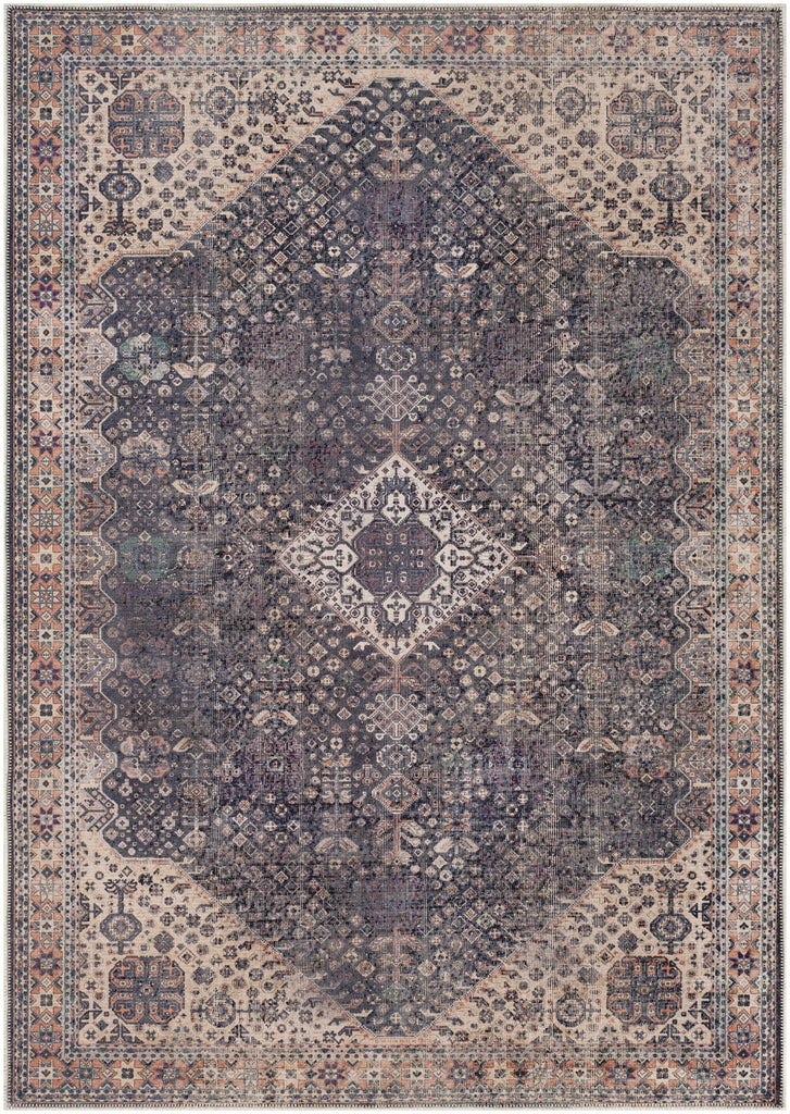 Hauteloom Kittrell KIT Beige Machine Made Chenille-Polyester Rug