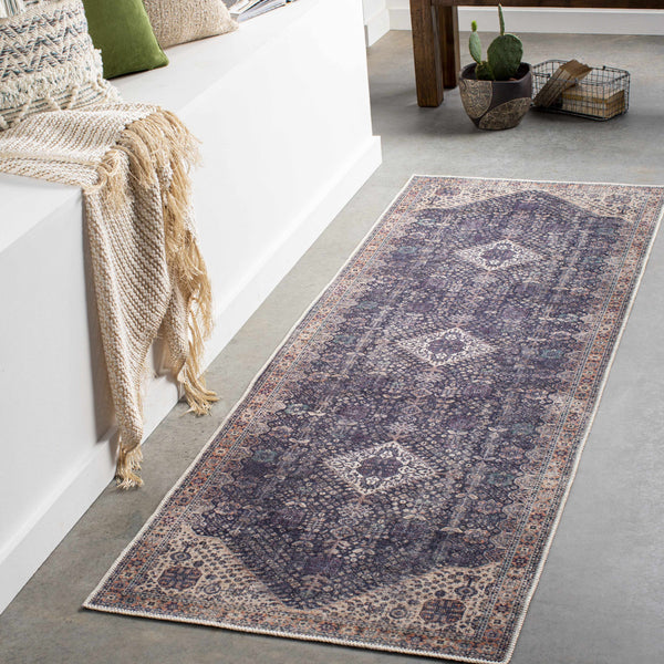Hauteloom Kittrell KIT Beige Machine Made Chenille-Polyester Rug