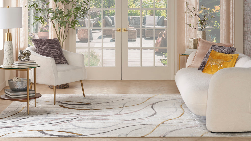 nourison glitz glz01 ivory multi rug