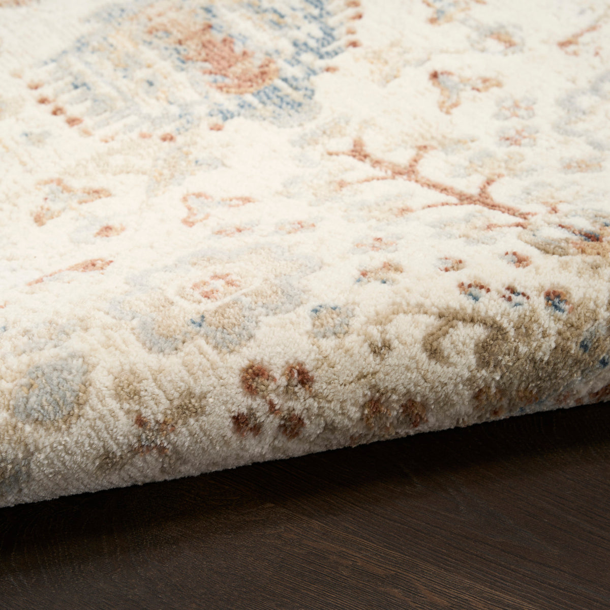 nourison pardis prd01 ivory rust rug