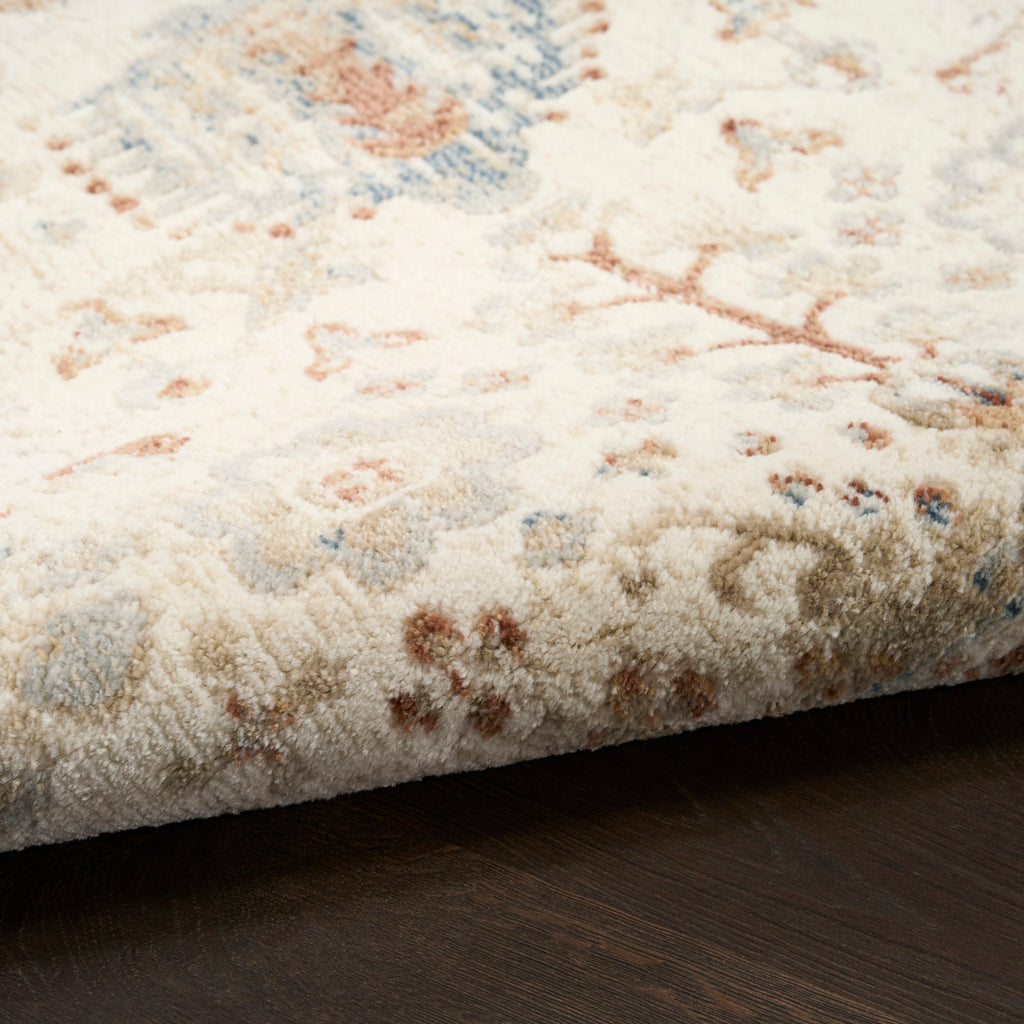 nourison pardis prd01 ivory rust rug