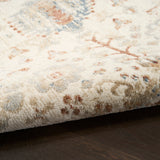 nourison pardis prd01 ivory rust rug