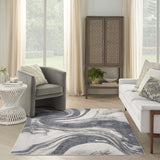 nourison astra machine washable asw15 ivory grey rug
