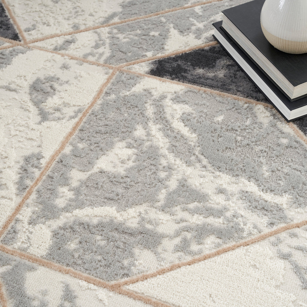 nourison elation etn11 ivory grey rug