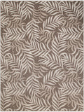 nourison garden oasis goa01 mocha rug