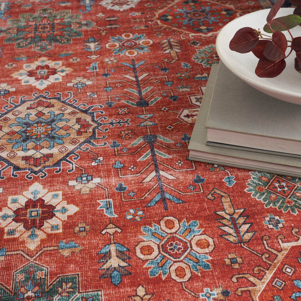 nourison fulton ful12 rust rug