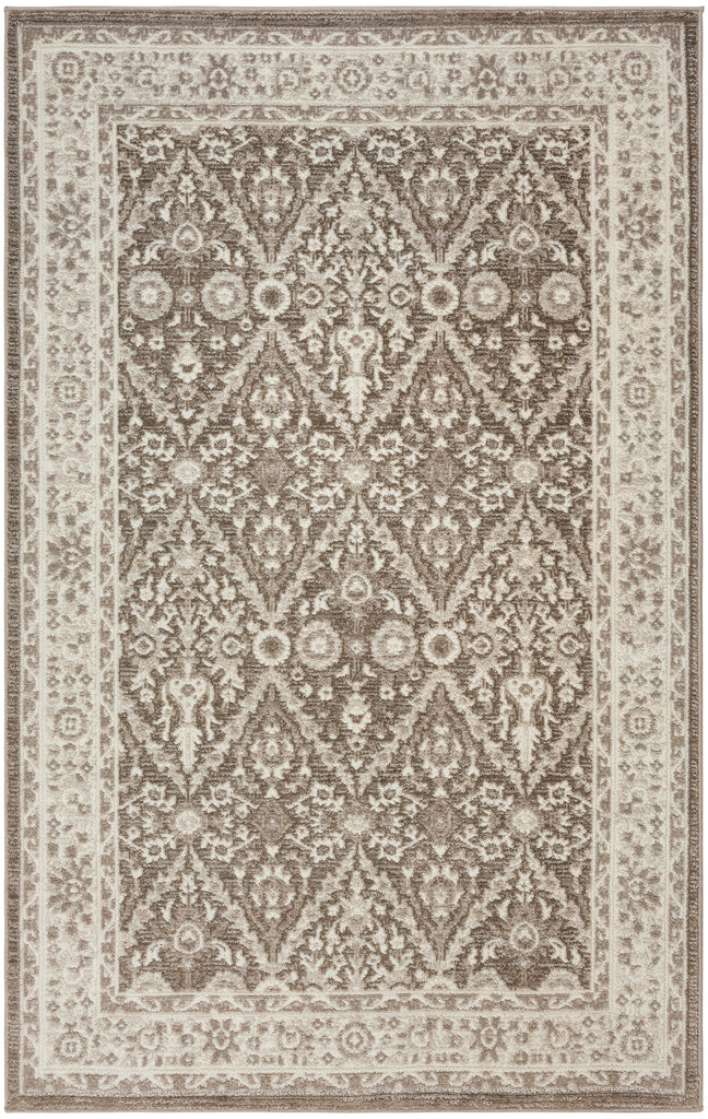 nourison eco cycle ecy04 ivory mocha rug