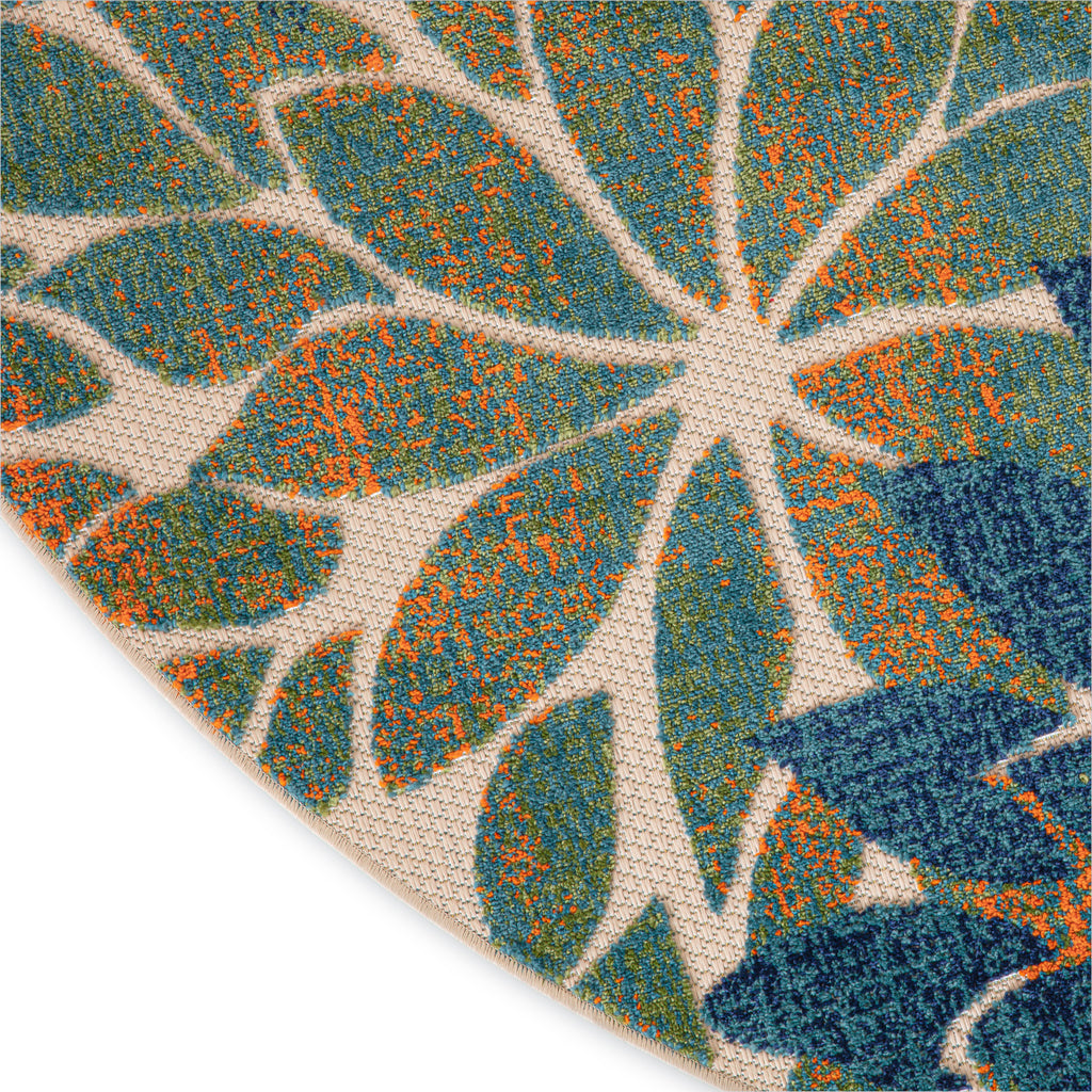 nourison aloha alh05 blue green rug