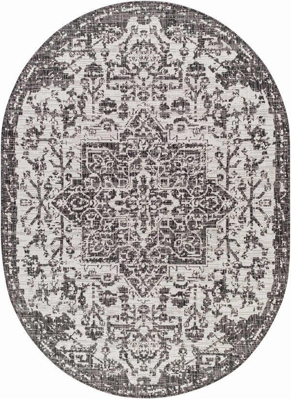 Hauteloom Kilmacolm KLMC Black Machine Made Polypropylene Rug