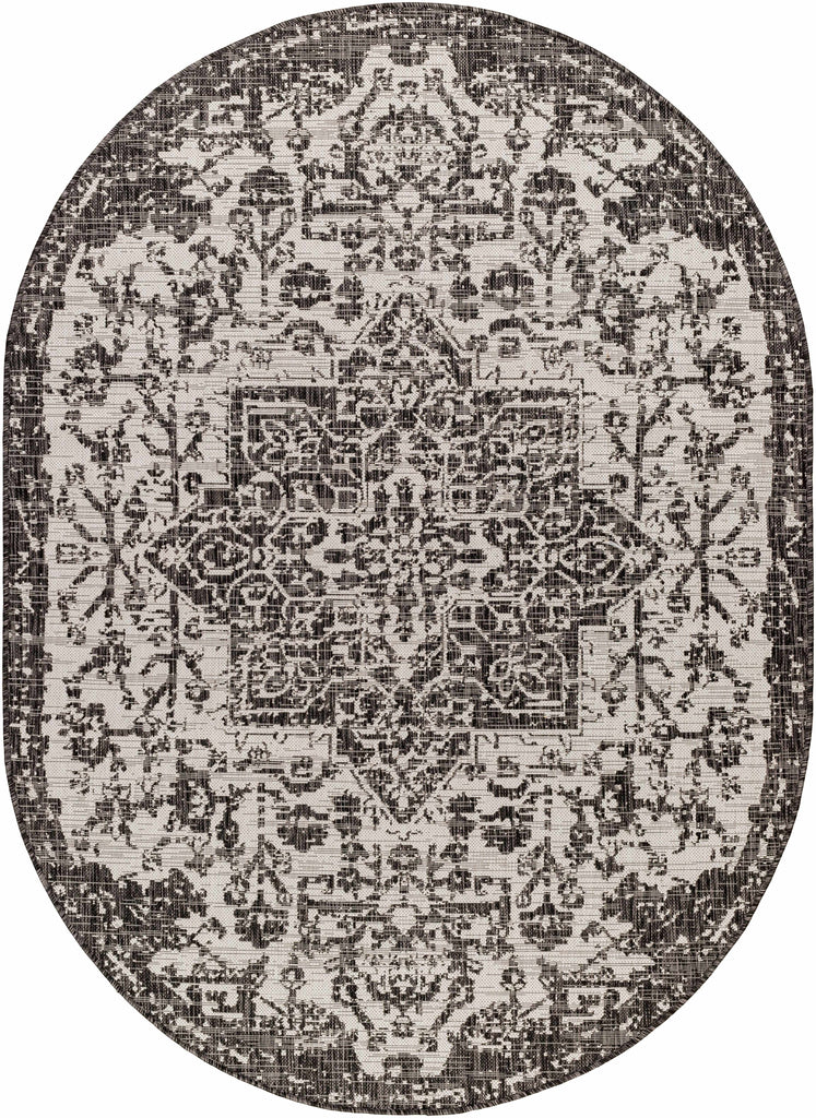 Hauteloom Kilmacolm KLMC Black Machine Made Polypropylene Rug