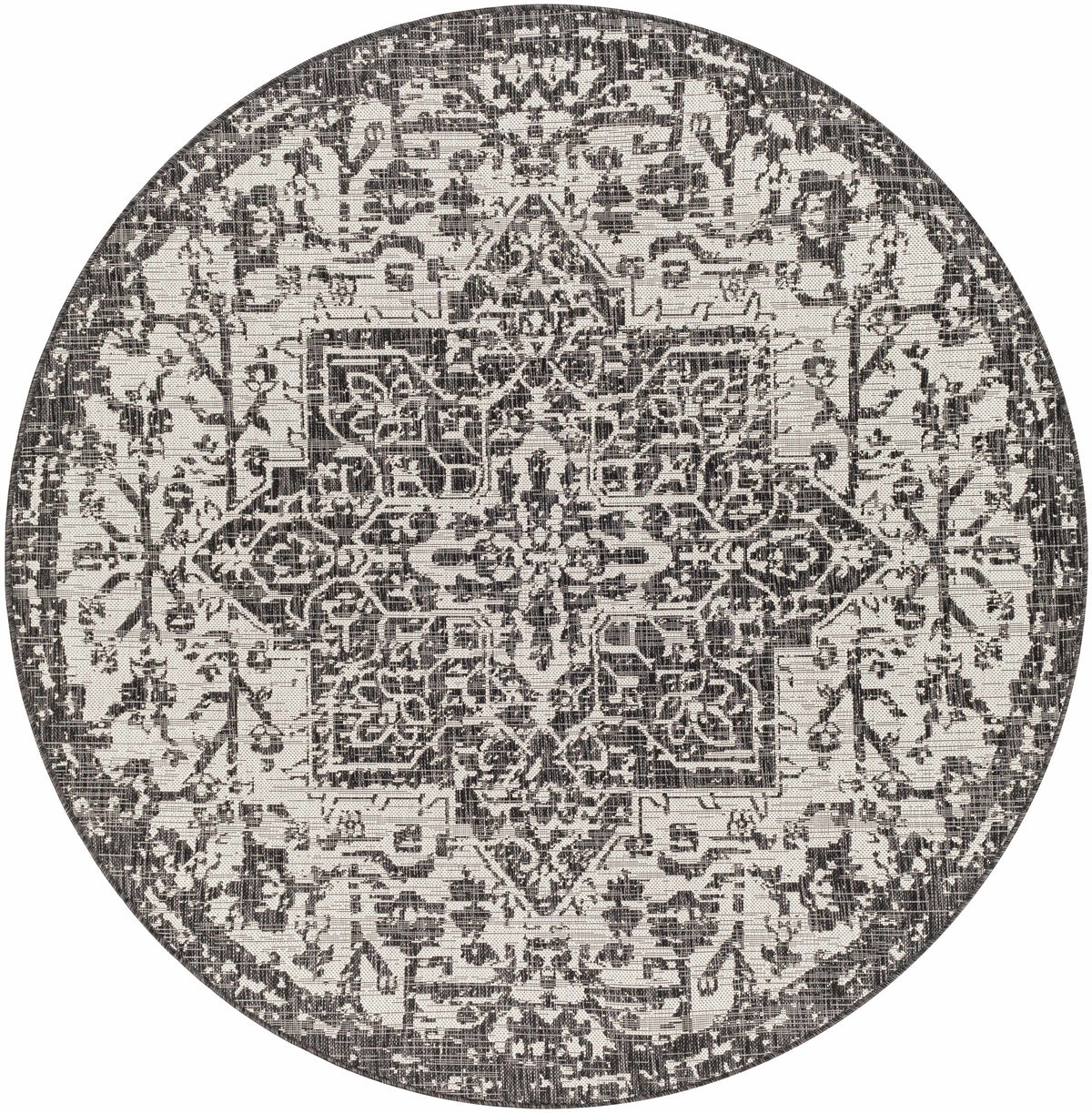 Hauteloom Kilmacolm KLMC Black Machine Made Polypropylene Rug