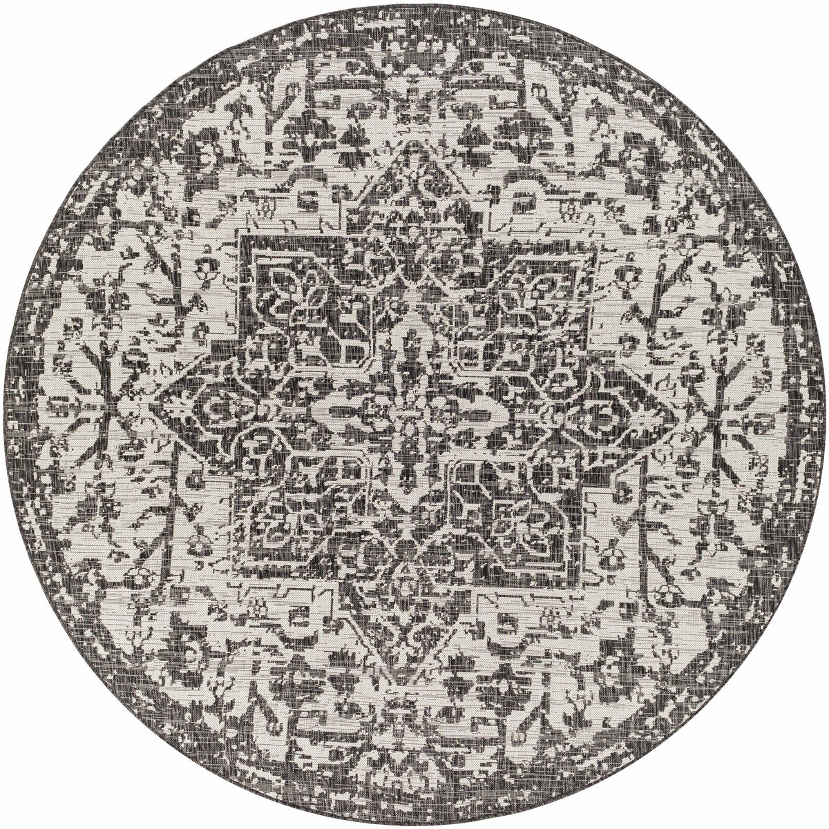 Hauteloom Kilmacolm KLMC Black Machine Made Polypropylene Rug