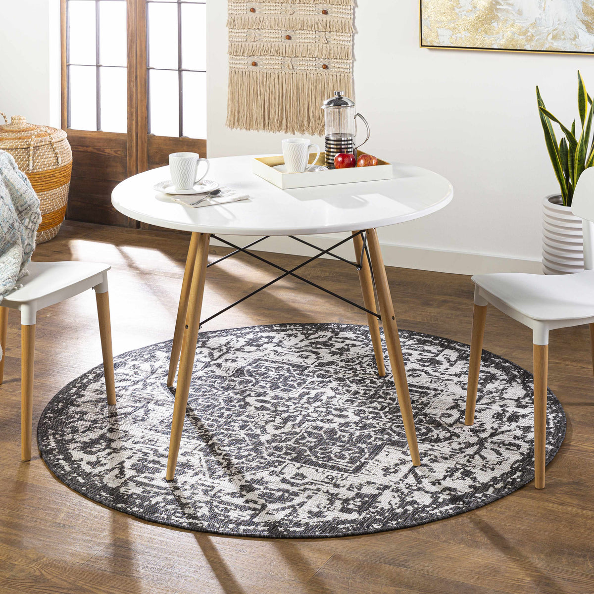 Hauteloom Kilmacolm KLMC Black Machine Made Polypropylene Rug