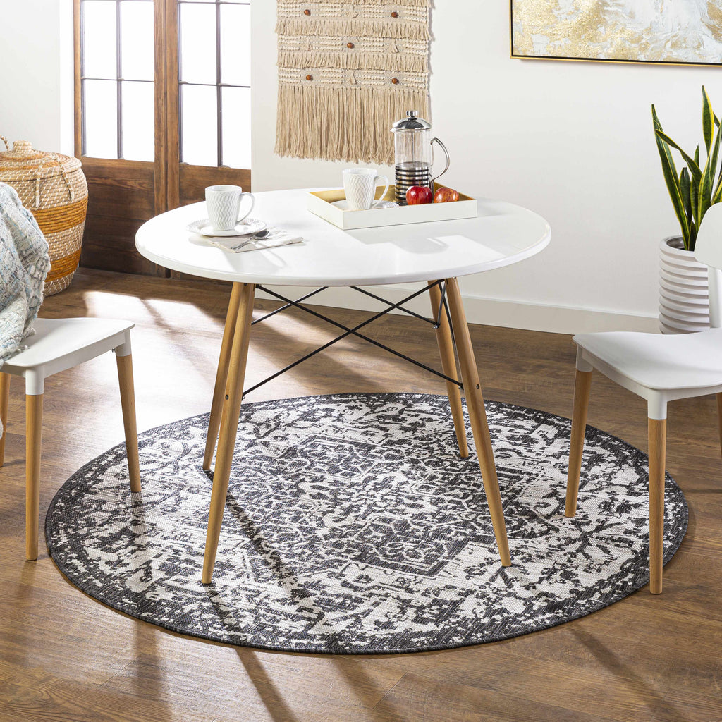 Hauteloom Kilmacolm KLMC Black Machine Made Polypropylene Rug