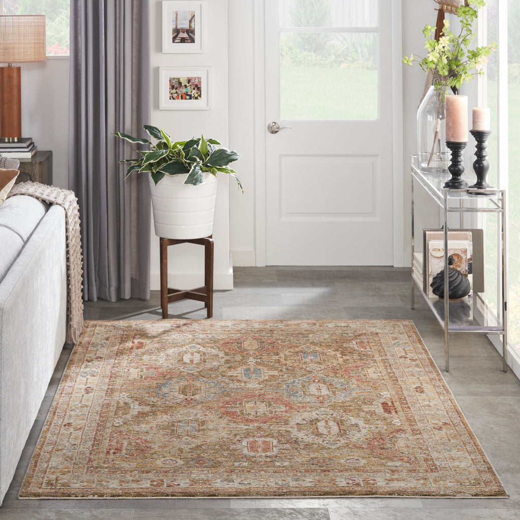 nourison sahar shr01 green rug
